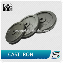 weight lifting plate casting iron black paint